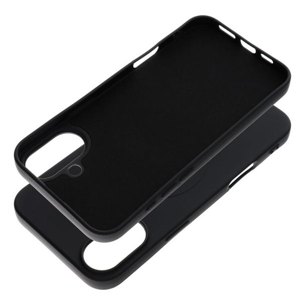Futerał do iPhone 16 PLUS Silicone Mag Cover zgodny z MagSafe (big hole) czarny