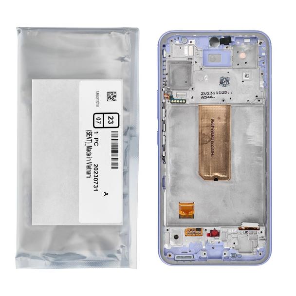 ServicePack Wyświetlacz LCD SAMSUNG A54 5G A546B Purple GH82-31231D