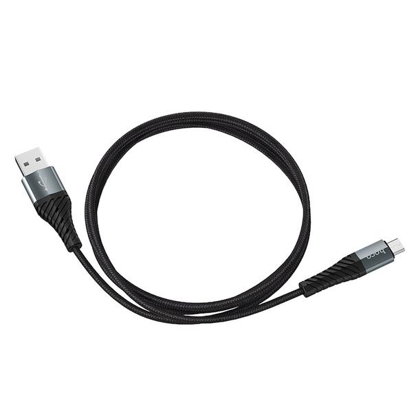 Kabel USB A do Micro USB Hoco 2,4A 1 m X38 czarny