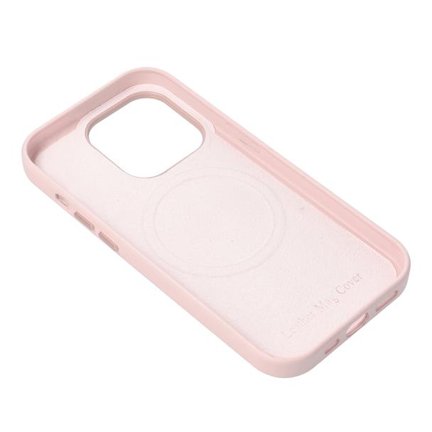 Futerał do Samsung S25 PLUS Leather Mag Cover zgodny z MagSafe różowy