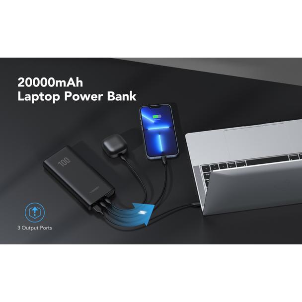 Powerbank Veger T100 (W2032C-100) PD QC3.0 5A 100W 20000 mAh czarny 0INT