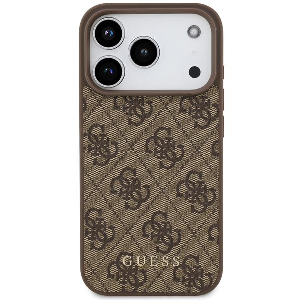GUESS futerał do IPHONE 17 Pro GUHCP17LG4GFBR (PU 4G Classic) brązowy
