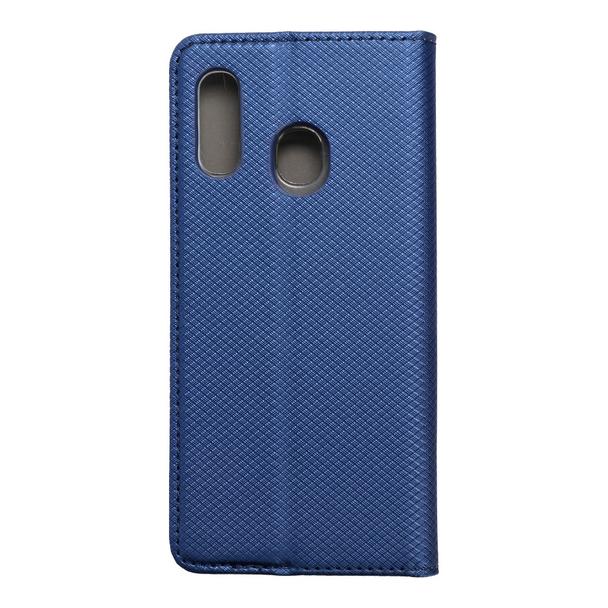 Etui z klapką na Samsung A20e Smart Case Book granatowe