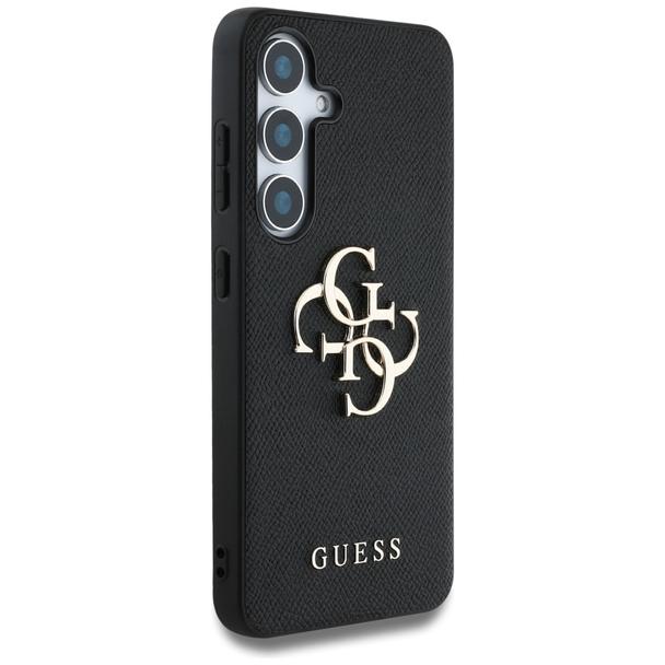 GUESS futerał do SAMSUNG S25 GUHCS25SPGT4MBK (PU Grained Big 4G and Classic Logo) czarny