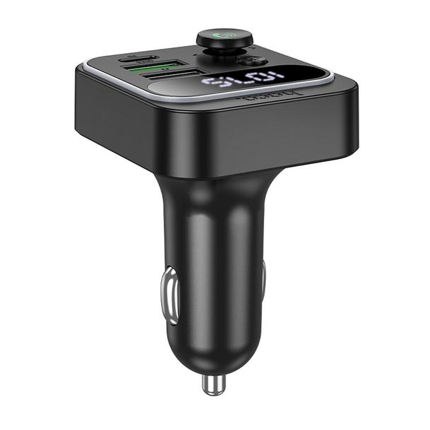 Transmiter samochodowy bluetooth Hoco QC3.0 PD 20W E85 czarny