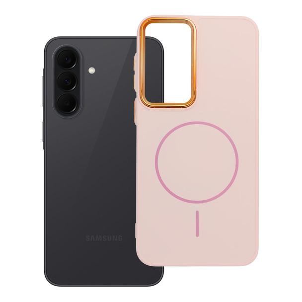 Etui na Samsung A37 Frame Mag Cover zgodne z MagSafe pudrowy róż