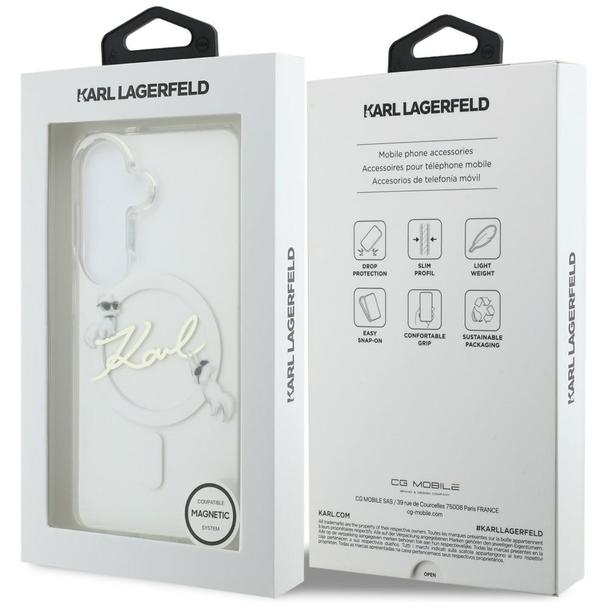 KARL LAGERFELD futerał do SAMSUNG S26 KLHMS26S5HKSCAH (Magnetic IML KC Script) transparentny