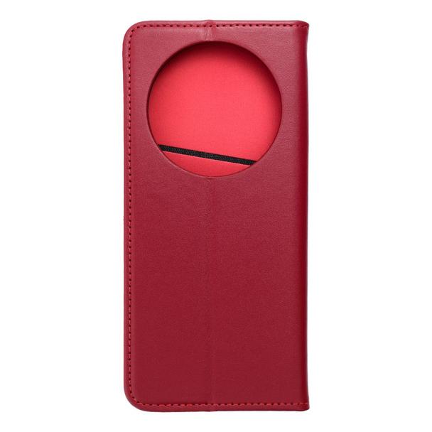 Etui z klapką na Xiaomi Redmi 14C Smart Pro Book skórzane bordowe