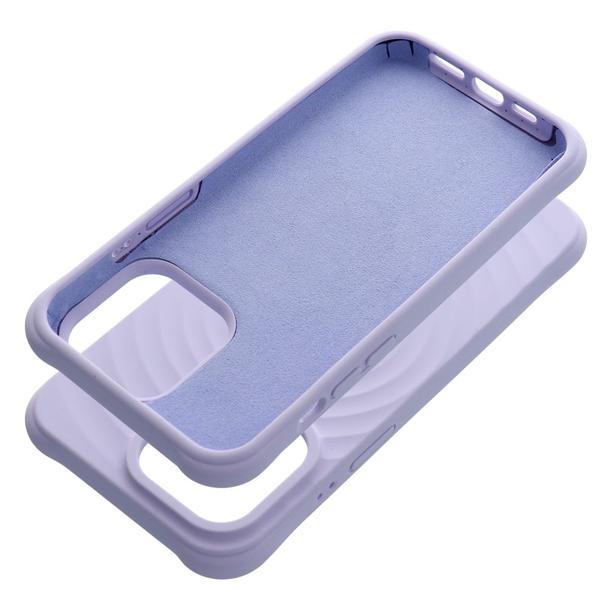 Etui na iPhone 14 PRO MAX Silicone Zephyr Mag Cover zgodny z MagSafe liliowy