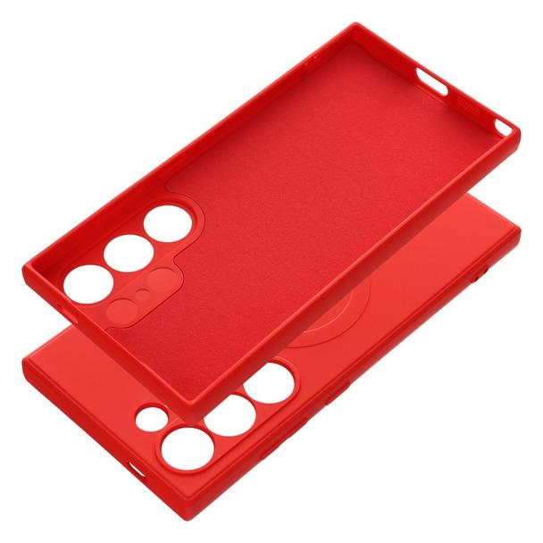 Futerał do Samsung S24 ULTRA Silicone Mag Cover zgodny z MagSafe czerwony