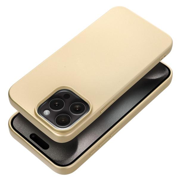 Futerał do iPhone 15 PRO MAX Metallic złoty