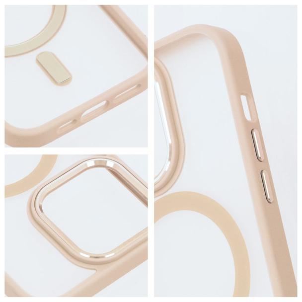Futerał do iPhone 14 Matte Mag Cover zgodny z MagSafe różowy