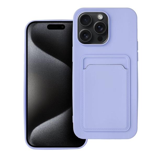 Futerał do iPhone 15 PRO MAX Card Case fioletowy