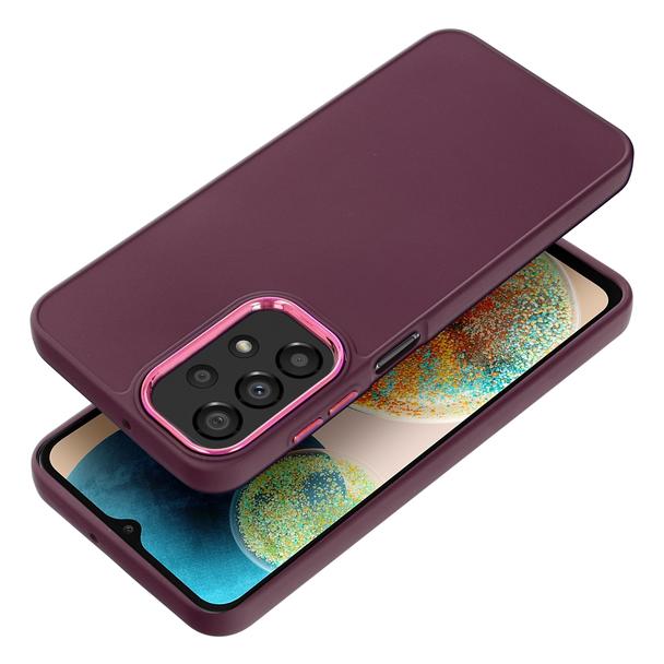 Futerał do Samsung A23 5G Frame fioletowy