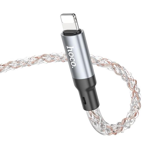 Kabel USB C do Lightning Hoco PD 20W 1 m U112 szary