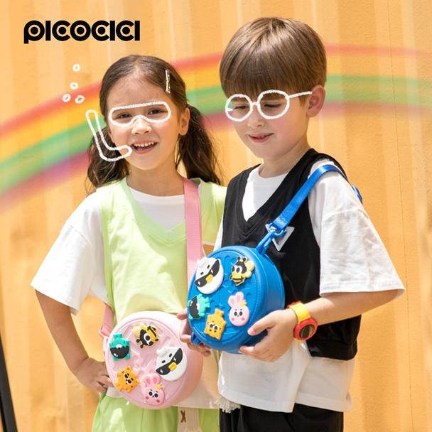 Plecak dla dzieci Picocici mały okrągły k36 różowy