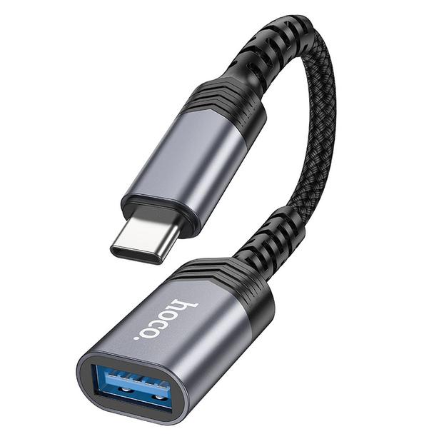 Adapter OTG USB C do USB A Hoco 4A UA24 czarny