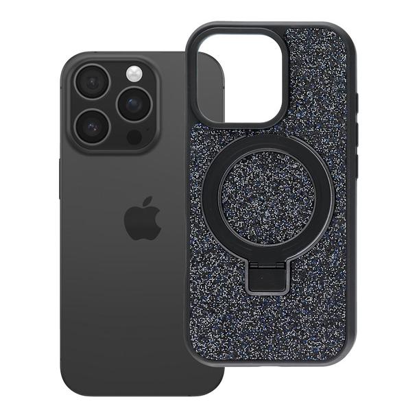 Etui na iPhone 16 Pro Quartz Circle Stand Mag Cover czarne