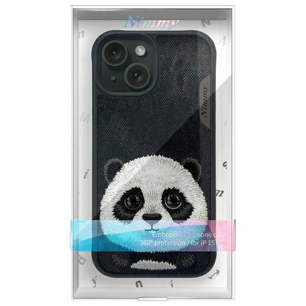 NIMMY futerał BIG EYED PET 2.0 Panda do IPHONE 15 czarny