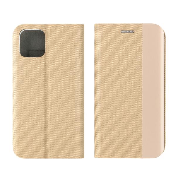 Etui z klapką na Samsung A57 5G Sensitive Book złote