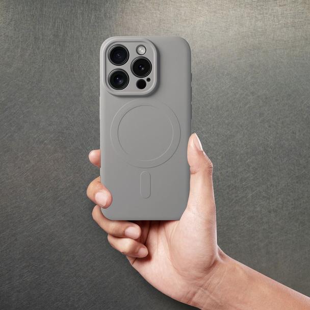 Futerał do Samsung A57 Silicone Mag Cover zgodny z MagSafe tytanowy szary