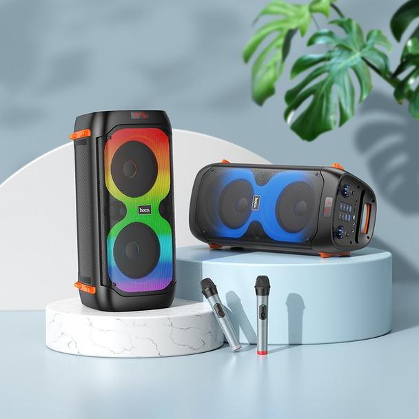 Zestaw do karaoke bluetooth 2 x 20W 4h Hoco BS53 czarny