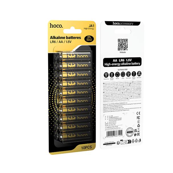 Bateria alkaiczna LR6 (AA) 10 szt Hoco JA1 czarna