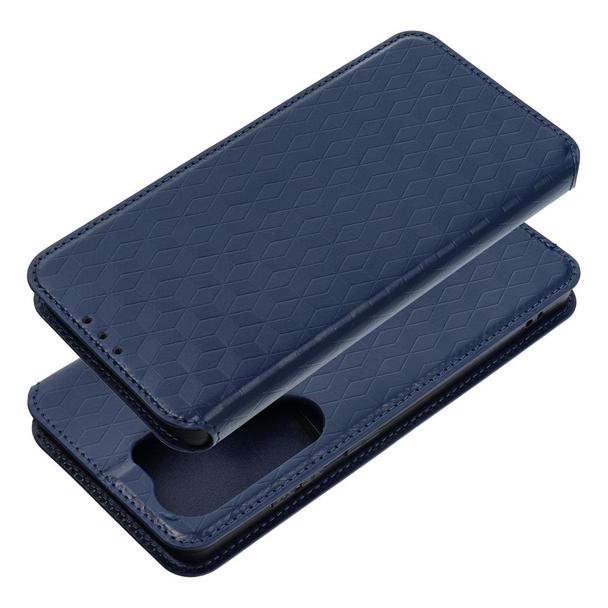 Etui z klapką na Motorola G57 POWER Cubic Book niebieskie