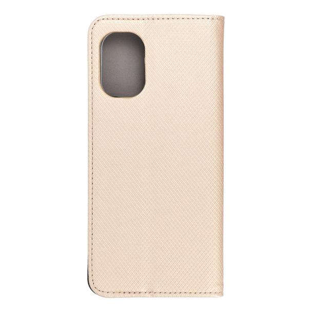 Etui z klapką na Motorola G85 Smart Case Book złote
