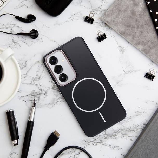 Futerał do Samsung A36 Frame Mag Cover zgodny z MagSafe czarny