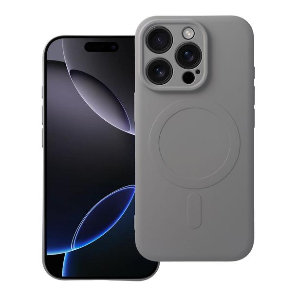 Futerał do iPhone 16 PRO Silicone Mag Cover zgodny z MagSafe tytanowy szary