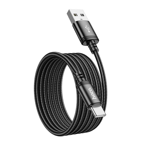 Kabel USB A do USB C Hoco 3A 2 m X89 czarny