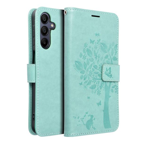 Etui z klapką na Samsung A15 4G / A15 5G Mezzo Book drzewo zielone