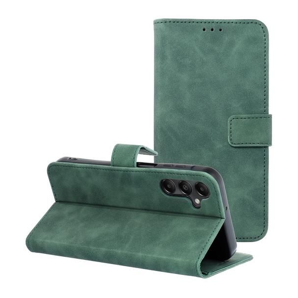 Etui z klapką na Samsung A15 4G / A15 5G Tender Book zielone