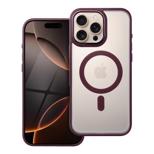 Futerał do iPhone 16 PRO MAX Matte Mag Cover zgodny z MagSafe czerwony
