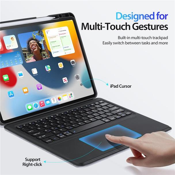 DUX DUCIS etui DK składane z klawiaturą bezprzewodową do iPad Air 13 (2024)/Pro 12.9 (2020/2021/2022) czarne