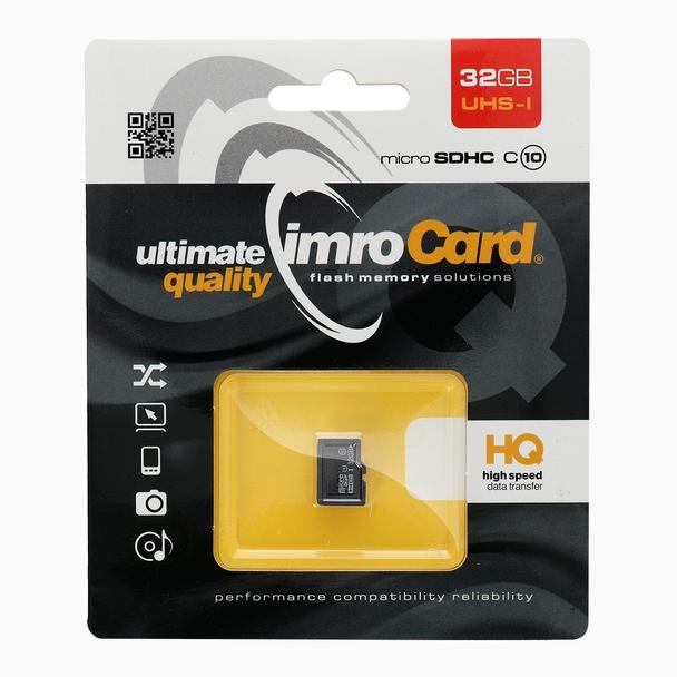 IMRO karta pamięci microSD 32GB 100MB/s class 10 UHS I