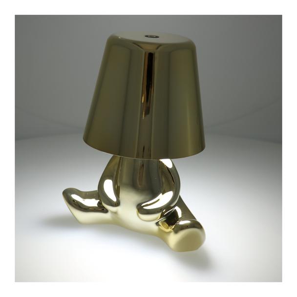 Lampka nocna GOLD MAN Art Deco siedzący (wzór 7) MLTL