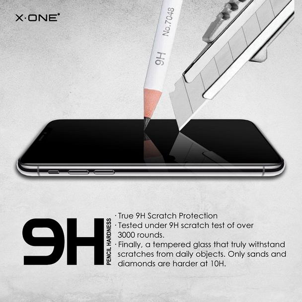 Szkło hartowane do iPhone 16 PRO /17 / 17 PRO X-One Full Cover Extra Strong Matowe (full glue) czarne
