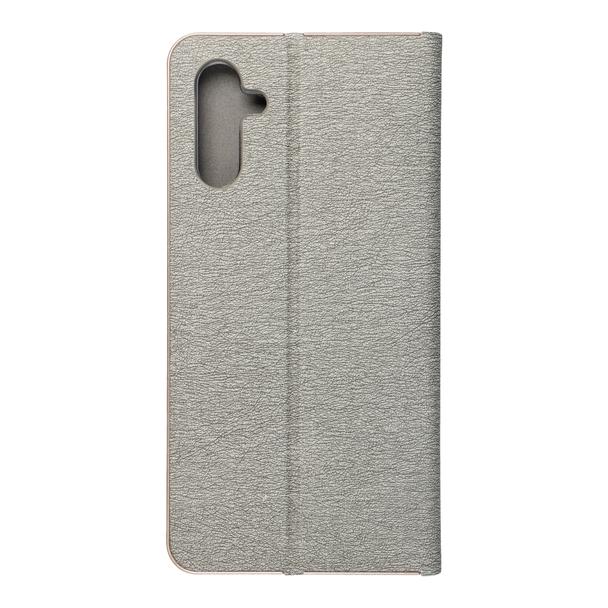 Etui z klapką na Samsung A13 5G / A04S Luna Book Gold srebrne