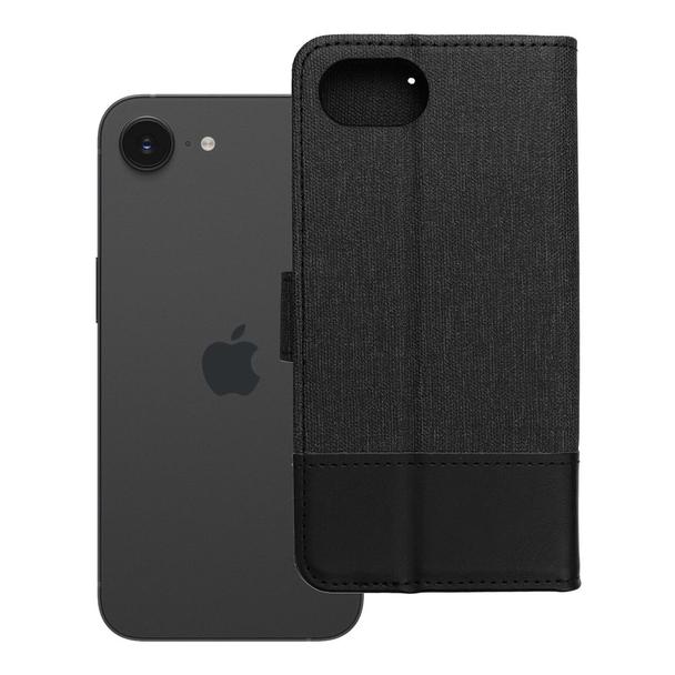 Etui z klapką na iPhone 16e (SE 4 2025) Gomma Book czarne
