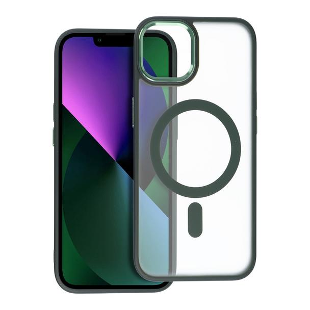 Futerał MATTE MAG COVER kompatybilny z MagSafe do IPHONE 13 zielony