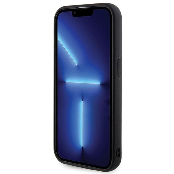 GUESS futerał do IPHONE 15 Pro Max GUHCP15XPSQSQSK (Quilted Metal Logo) czarny