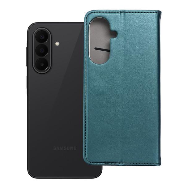 Etui z klapką na Samsung A27 Smart Magneto ciemnozielony