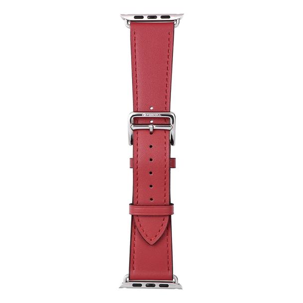 Pasek do Apple Watch Forcell F-Design FA20 dziurki skóra ekologiczna 38 / 40 / 41 mm czerwony