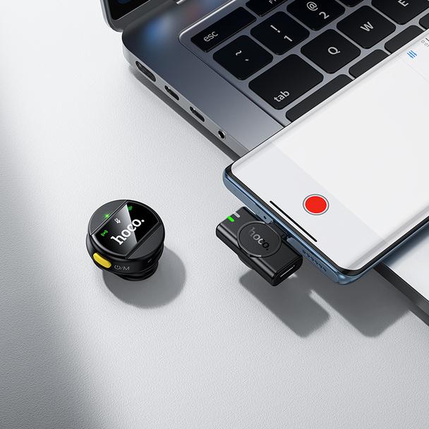 Mikrofon bezprzewodowy USB C Hoco L21 czarny