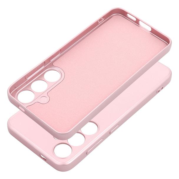 Futerał do Samsung S24 Metallic różowy