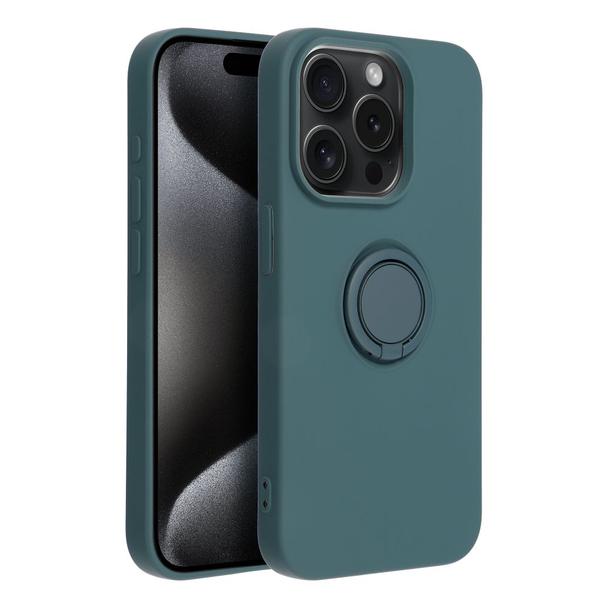 Futerał do iPhone 15 PRO Silicone Ring zielony