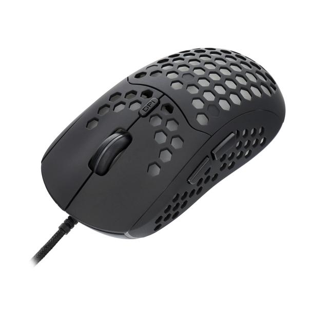 ART myszka komputerowa przewodowa USB A 6400 dpi podświetlana AM-99 czarna