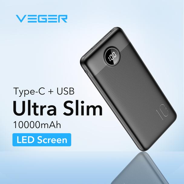 Powerbank Veger L10 (W1105) 10000 mAh czarny